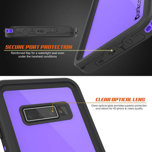 Galaxy S10+ Plus Waterproof Case PunkCase StudStar Purple Thin 6.6ft Underwater IP68 Shock/Snow Proof (Color in image: pink)