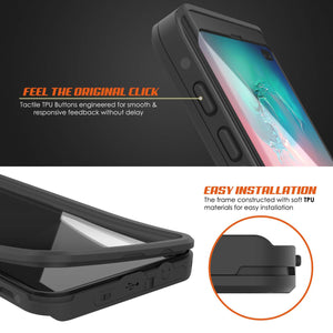 Galaxy S10+ Plus Waterproof Case PunkCase StudStar Clear Thin 6.6ft Underwater IP68 Shock/Snow Proof (Color in image: teal)