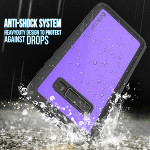 Galaxy S10+ Plus Waterproof Case PunkCase StudStar Purple Thin 6.6ft Underwater IP68 Shock/Snow Proof (Color in image: light green)