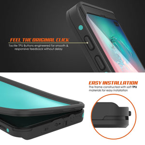 Galaxy S10+ Plus Waterproof Case PunkCase StudStar Teal Thin 6.6ft Underwater IP68 Shock/Snow Proof (Color in image: light blue)