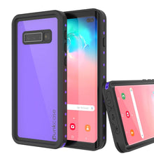 Cargar imagen en el visor de la galería, Galaxy S10+ Plus Waterproof Case PunkCase StudStar Purple Thin 6.6ft Underwater IP68 Shock/Snow Proof (Color in image: purple)
