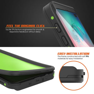 Galaxy S10+ Plus Waterproof Case PunkCase StudStar Light Green Thin 6.6ft Underwater IP68 ShockProof (Color in image: light blue)