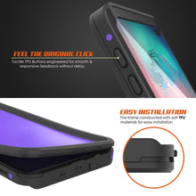 Cargar imagen en el visor de la galería, Galaxy S10+ Plus Waterproof Case PunkCase StudStar Purple Thin 6.6ft Underwater IP68 Shock/Snow Proof (Color in image: light blue)
