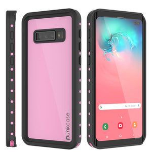 Galaxy S10+ Plus Waterproof Case PunkCase StudStar Pink Thin 6.6ft Underwater IP68 Shock/Snow Proof (Color in image: light green)
