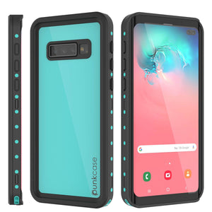 Galaxy S10+ Plus Waterproof Case PunkCase StudStar Teal Thin 6.6ft Underwater IP68 Shock/Snow Proof (Color in image: red)