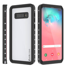Cargar imagen en el visor de la galería, Galaxy S10+ Plus Waterproof Case, Punkcase StudStar White Thin 6.6ft Underwater IP68 Shock/Snow Proof (Color in image: red)
