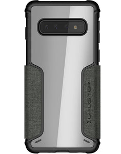 Galaxy S10 Wallet Case | Exec 3 Series [Grey] (Color in image: Red)