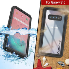 Cargar imagen en el visor de la galería, Galaxy S10+ Plus Water/Shockproof With Screen Protector Case [Black] (Color in image: White)
