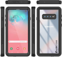 Cargar imagen en el visor de la galería, Galaxy S10+ Plus Water/Shockproof With Screen Protector Case [Black] (Color in image: Teal)
