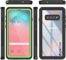 Cargar imagen en el visor de la galería, Galaxy S10+ Plus Water/Shockproof Screen Protector Case [Light Green] (Color in image: Red)
