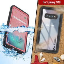 Cargar imagen en el visor de la galería, Galaxy S10+ Plus Water/Shock/Snowproof Slim Screen Protector Case [Pink] (Color in image: Light blue)
