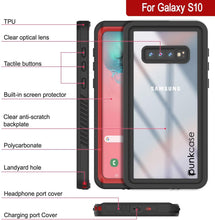 Load image into Gallery viewer, Galaxy S10+ Plus Water/Shock/Snowproof Slim Screen Protector Case [Red] (Color in image: Light blue)
