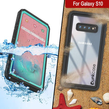 Cargar imagen en el visor de la galería, Galaxy S10+ Plus Water/Shock/Snowproof | Screen Protector Case [Teal] (Color in image: Red)
