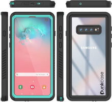 Cargar imagen en el visor de la galería, Galaxy S10+ Plus Water/Shock/Snowproof | Screen Protector Case [Teal] (Color in image: White)
