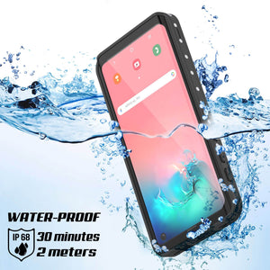 Funda impermeable Galaxy A10e, Punkcase StudStar Blanca Delgada a prueba de agua 6.6ft IP68 a prueba de golpes/nieve