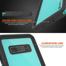 Cargar imagen en el visor de la galería, Estuche al agua Galaxy A10e PunkCase StudStar Teal delgado de 6.6 pies de profundidad IP68 a prueba de golpes y nieve.

