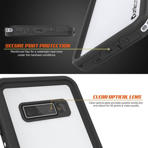 Funda impermeable Galaxy A10e, Punkcase StudStar Blanca Delgada a prueba de agua 6.6ft IP68 a prueba de golpes/nieve