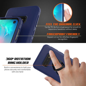 Galaxy S10e Case, Punkcase Magnetix Protective TPU Cover W/ Kickstand, Sceen Protector[Blue] (Color in image: red)