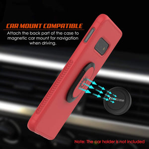 Galaxy S10e Case, Punkcase Magnetix Protective TPU Cover W/ Kickstand, Sceen Protector[Red] 