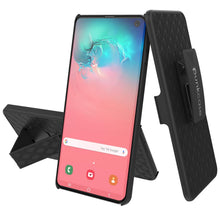 Cargar imagen en el visor de la galería, Punkcase Galaxy S10e Case With Screen Protector, Holster Belt Clip [Black] 
