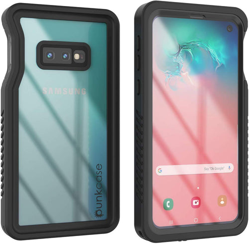 Galaxy S10 Water/Shockproof With Screen Protector Case [Black] (Color in image: Black)