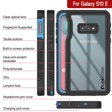 Cargar imagen en el visor de la galería, Galaxy S10 Water/Shock/Snow/dirt proof Slim Case [Light Blue] (Color in image: White)
