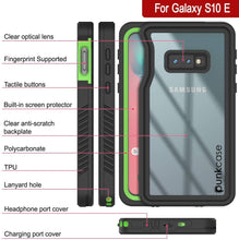 Cargar imagen en el visor de la galería, Galaxy S10 Water/Shockproof Screen Protector Case [Light Green] (Color in image: White)
