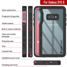 Cargar imagen en el visor de la galería, Galaxy S10 Water/Shock/Snowproof Slim Screen Protector Case [Pink] (Color in image: Light Green)
