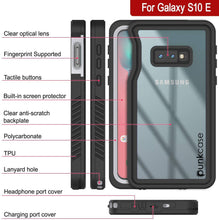 Cargar imagen en el visor de la galería, Galaxy S10 Water/Shock/Snow/dirt proof Punkcase Slim Case [White] (Color in image: Black)
