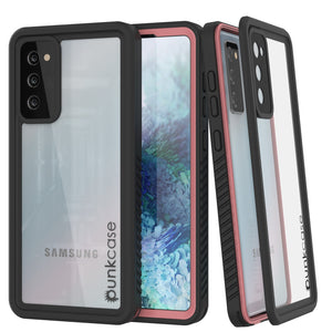 Galaxy S20 FE Water/Shock/Snowproof [Extreme Series] Slim Screen Protector Case [Pink] (Color in image: Pink)