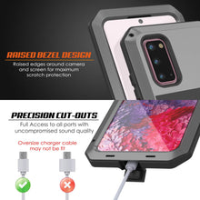 Cargar imagen en el visor de la galería, Galaxy s20 Metal Case, Heavy Duty Military Grade Rugged Armor Cover [Silver] (Color in image: Gold)
