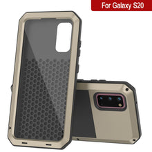 Cargar imagen en el visor de la galería, Galaxy s20 Metal Case, Heavy Duty Military Grade Rugged Armor Cover [Gold] 
