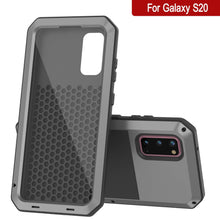 Cargar imagen en el visor de la galería, Galaxy s20 Metal Case, Heavy Duty Military Grade Rugged Armor Cover [Silver] 
