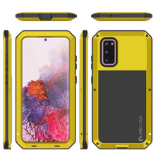 Cargar imagen en el visor de la galería, Galaxy s20 Metal Case, Heavy Duty Military Grade Rugged Armor Cover [Neon] 

