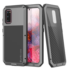 Cargar imagen en el visor de la galería, Galaxy s20 Metal Case, Heavy Duty Military Grade Rugged Armor Cover [Silver] (Color in image: Silver)
