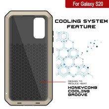 Cargar imagen en el visor de la galería, Galaxy s20 Metal Case, Heavy Duty Military Grade Rugged Armor Cover [Gold] (Color in image: White)
