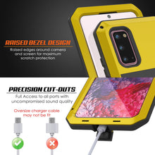 Cargar imagen en el visor de la galería, Galaxy s20 Metal Case, Heavy Duty Military Grade Rugged Armor Cover [Neon] (Color in image: Silver)
