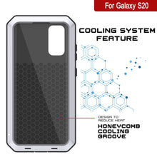Cargar imagen en el visor de la galería, Galaxy s20 Metal Case, Heavy Duty Military Grade Rugged Armor Cover [White] (Color in image: Gold)
