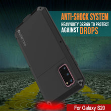 Cargar imagen en el visor de la galería, Galaxy s20 Metal Case, Heavy Duty Military Grade Rugged Armor Cover [Black] (Color in image: Gold)
