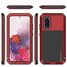 Cargar imagen en el visor de la galería, Galaxy s20 Metal Case, Heavy Duty Military Grade Rugged Armor Cover [Red] 
