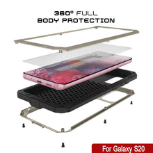 Cargar imagen en el visor de la galería, Galaxy s20 Metal Case, Heavy Duty Military Grade Rugged Armor Cover [Gold] (Color in image: Neon)
