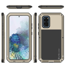 Cargar imagen en el visor de la galería, Galaxy s20+ Plus Metal Case, Heavy Duty Military Grade Rugged Armor Cover [Gold] 
