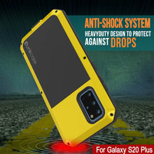 Load image into Gallery viewer, Galaxy s20+ Plus Metal Case, Heavy Duty Military Grade Rugged Armor Cover [Neon] (Color in image: Black)
