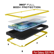 Load image into Gallery viewer, Galaxy s20+ Plus Metal Case, Heavy Duty Military Grade Rugged Armor Cover [Neon] (Color in image: White)
