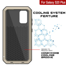 Cargar imagen en el visor de la galería, Galaxy s20+ Plus Metal Case, Heavy Duty Military Grade Rugged Armor Cover [Gold] (Color in image: White)

