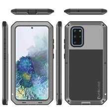Load image into Gallery viewer, Galaxy s20+ Plus Metal Case, Heavy Duty Military Grade Rugged Armor Cover [Silver] 

