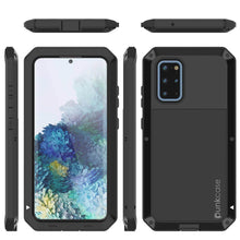 Load image into Gallery viewer, Galaxy s20+ Plus Metal Case, Heavy Duty Military Grade Rugged Armor Cover [Black] 
