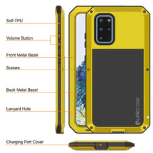 Load image into Gallery viewer, Galaxy s20+ Plus Metal Case, Heavy Duty Military Grade Rugged Armor Cover [Neon] 
