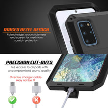 Load image into Gallery viewer, Galaxy s20+ Plus Metal Case, Heavy Duty Military Grade Rugged Armor Cover [Black] (Color in image: Silver)
