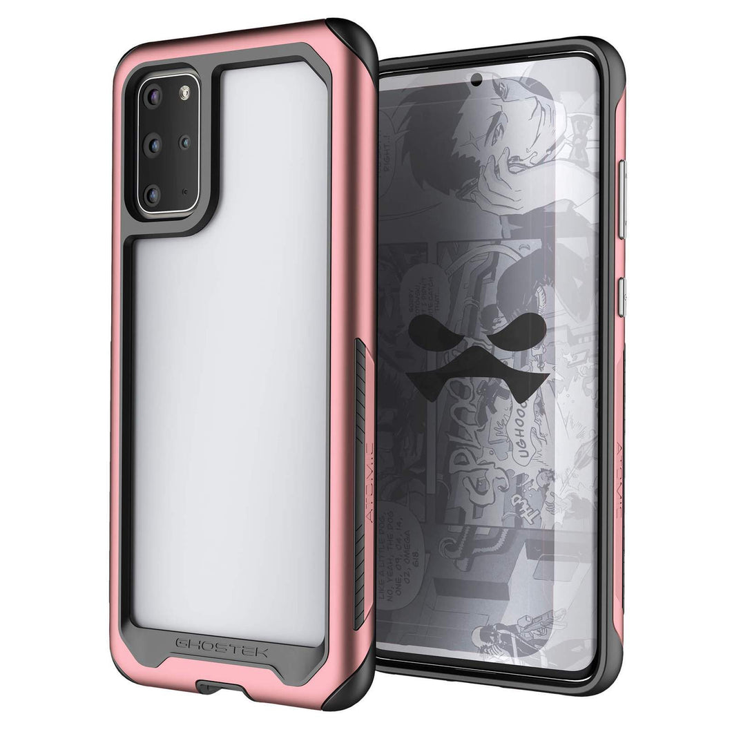 Galaxy S20 Plus Military Grade Aluminum Case | Atomic Slim Series [Pink] (Color in image: Pink)